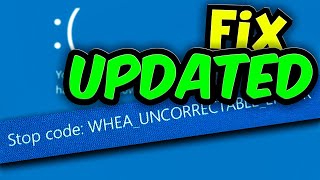 WHEA UNCORRECTABLE ERROR  Windows 10 BSOD Fix [upl. by Nylanej]