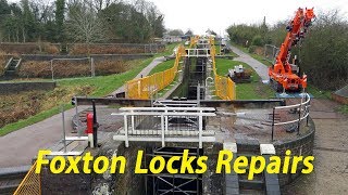 3 Foxton Locks Repairs  February 2018 [upl. by Assiar848]