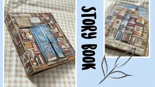 Story book with stamperia vintage library [upl. by Jonathan]