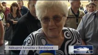 Nákupná horúčka v Bardejove [upl. by Ocirnor]