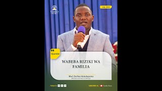 Wabeba Riziki wa Familia Kukataliwa Kwa Yusufu  Mwl Emilian Katubayemo  Tamko Huru [upl. by Irpak]