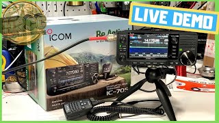 ICOM IC705 Ham Radio  Features and Modes Demonstration HF Digital DSTAR VHFUHF  Livestream [upl. by Soane]