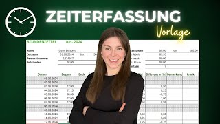 🕑 Professionelle Arbeitszeiterfassung in Excel Das ultimative Tutorial mit Vorlage [upl. by Aidil320]