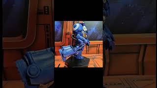 Animation of McFarlane Warhammer 40k Ultramarine Terminator warhammer40k ultramarine stopmotion [upl. by Ylro]