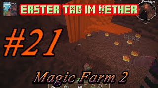 erster Tag im Nether in lets play Magic Farm 2 FTB 21 [upl. by Tiersten]