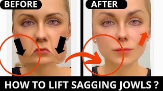 HOW TO GET RID OF SAGGING JOWLS NATURALLY  SAGGY SKIN  GET DIFENED JAWLINE [upl. by Resneps]