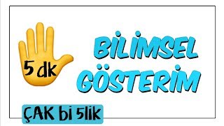 5 dkda Bilimsel Gösterim  8 Sınıf [upl. by Warram994]