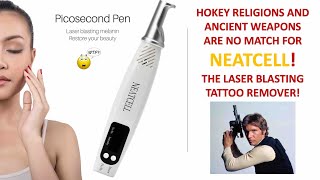 REVIEW NEATCELL Picosecond Tattoo Removal Laser Pen  4th session [upl. by Ireg]