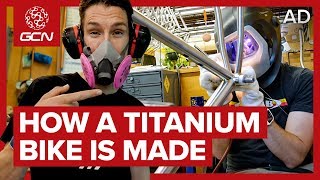 How Are Titanium Bikes Made  Moots Factory Tour [upl. by Nyleuqcaj]