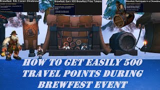 How to get easily 500 Travel Points during Brewfest Event [upl. by Paten]