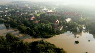 Odra Lubiąż 19092024 800  wysoki stan wody przy klasztorze [upl. by Naesyar]