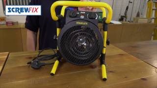 STANLEY ST52241E FREESTANDING FAN HEATER 2000W Screwfix [upl. by Notserk953]