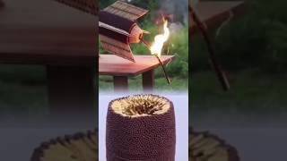 Fusée dallumettes DIY  Assistez à lincroyable explosion diy facts viralvideo shorts [upl. by Auqinaj166]