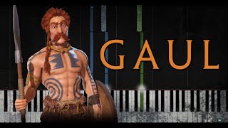 Civilization 6  Gaul Main Theme  Piano Cover  New Frontier Pass [upl. by Lagiba926]