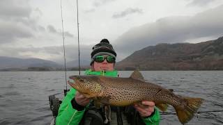 Ferox Trout from a Kayak Lake District FV15 [upl. by Marja]