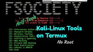 FsocietyKaliLinux Tools on termux noroot Android [upl. by Kincaid]