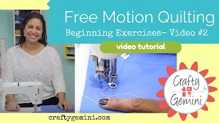 Super EASY Loop Free Motion Quilting Tutorial  Quilting Tutorial for Beginners [upl. by Uhile804]