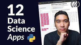 Build 12 Data Science Apps with Python and Streamlit  Full Course [upl. by Emmalyn665]