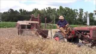 Al Jones and His 1950 McCormick 52R Combine in action [upl. by Pudens]