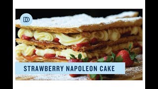 Napoleon Cake Millefeuille with Strawberries [upl. by Ahtaela265]