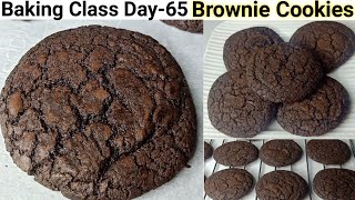 Baking Class Day65The Best Brownie Cookies RecipeEggless Brookies RecipeChocolate Brownie Cookie [upl. by Ayomat]