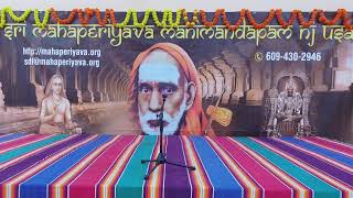 Sri Mahaperiyava Manimandapam NJ USA  Sri Sivan SAR Jayanthi 2024  Sri Ganesa Sarma Pravachanam [upl. by Nalyac81]