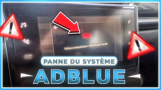 Défaut antipollution DÉMARRAGE INTERDIT 🚫  panne du système AdBlue [upl. by Bernita679]