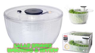 Oxo Good Grips Salad Spinner Unboxing and Review [upl. by Nihcas807]