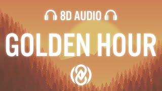 JVKE  golden hour Lyrics  8D Audio 🎧 [upl. by Nnov]