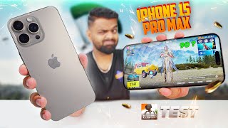 iPhone 15 Pro MAX 🔥 PUBG Test with FPS 🔥 Heating amp Battery Drain [upl. by Russom]