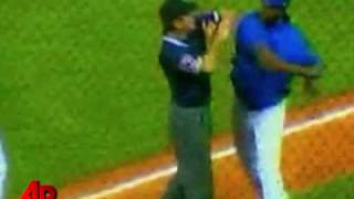 Jose Offerman Banned After Punching Umpire [upl. by Aivalf]