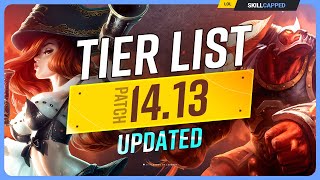 NEW UPDATED TIER LIST for PATCH 1413  League of Legends [upl. by Seligman]