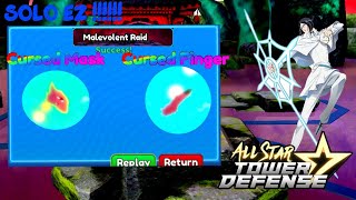 Solo New Malevolent Raid V1  All Star Tower Defense [upl. by Irrab]