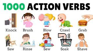 1000 Action Verbs  Common Action Verbs in English  Part 2  English Vocabulary with Picture [upl. by Pantia]