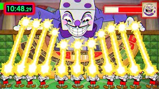 Cuphead  All Bosses Speedrun With Cuphead Army Using EX Converge Only [upl. by Ebert262]