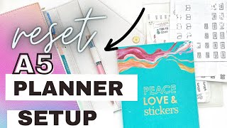 PLANNER RESET 2024  ERIN CONDREN A5 AGENDA  SETUP [upl. by Silohcin722]