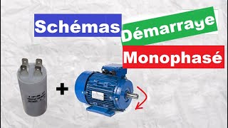 moteur monophasé avec condensateur شرح مبسط [upl. by Horatia]