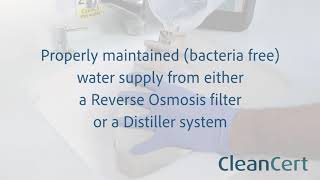 Biofilm removal from dental waterlines with CleanCert disinfectant v Sep 21 [upl. by Seluj]