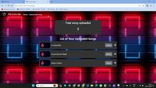 music streaming app using flask [upl. by Pinebrook]