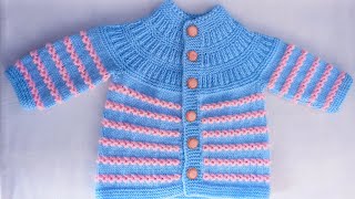 Baby sweater बनाइए  6 Month to 1 Years Part1 shriharicrochetknitting [upl. by Adraynek484]