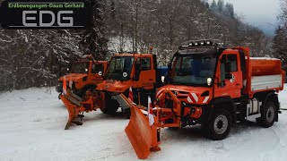 ❄️Winterdienst Unimog U430  U400  U1400 Vorstellung  Vorführgerät winter snow [upl. by Tabber]