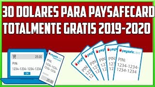 Como Ganar Dinero Para PAYSAFECARD En INTERNET  Paysafecard 30 DOLARES Gratis 2019  2020 [upl. by Ylam]