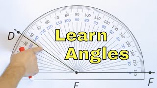 Learn Acute Obtuse amp Right Angles and Measure Angles with a Protractor  597 [upl. by Otsugua]