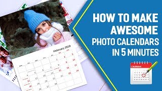 📅 How to Make a Personalized Calendar With Pictures  Awesome Design in 5 Minutes [upl. by Squires655]