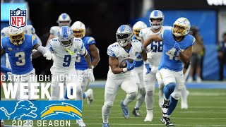 Detroit Lions vs Los Angeles Chargers  2023 Week 10 Game Highlights [upl. by Rocca]