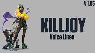 Killjoy Voicelines ValorantEN [upl. by Romalda]