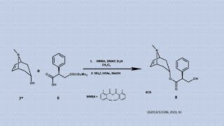 Butilhioscina Br antiespasmódicoEscopolamina antiemético síntesis [upl. by Arekat]