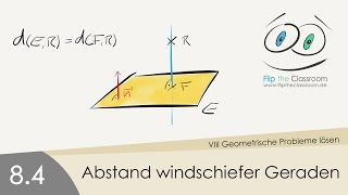 84 Abstand windschiefer Geraden [upl. by Nodrog]