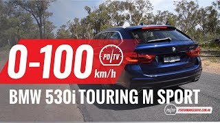 2018 BMW 530i Touring M Sport 0100kmh amp engine sound [upl. by Harbert224]