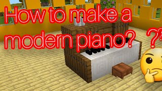 How to make a modern pianoMinecraft [upl. by Allrud]